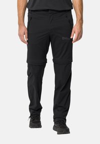 Jack Wolfskin - GLASTAL ZIP OFF PANTS 2-IN-1 - Hlače za na prostem - black Miniaturna slika 1