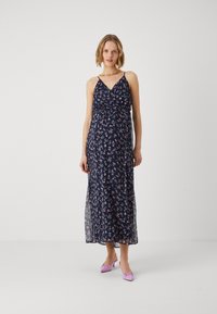 Vero Moda Maternity VMMSMILLA SINGLET WRAP DRESS - Maxi ruha - navy/luna