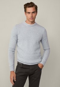 Hackett London CREW - Strickpullover - silver grey