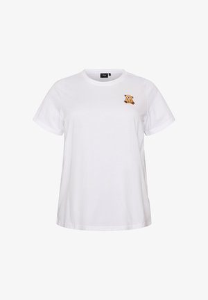 Zizzi, T-shirt print - weiß