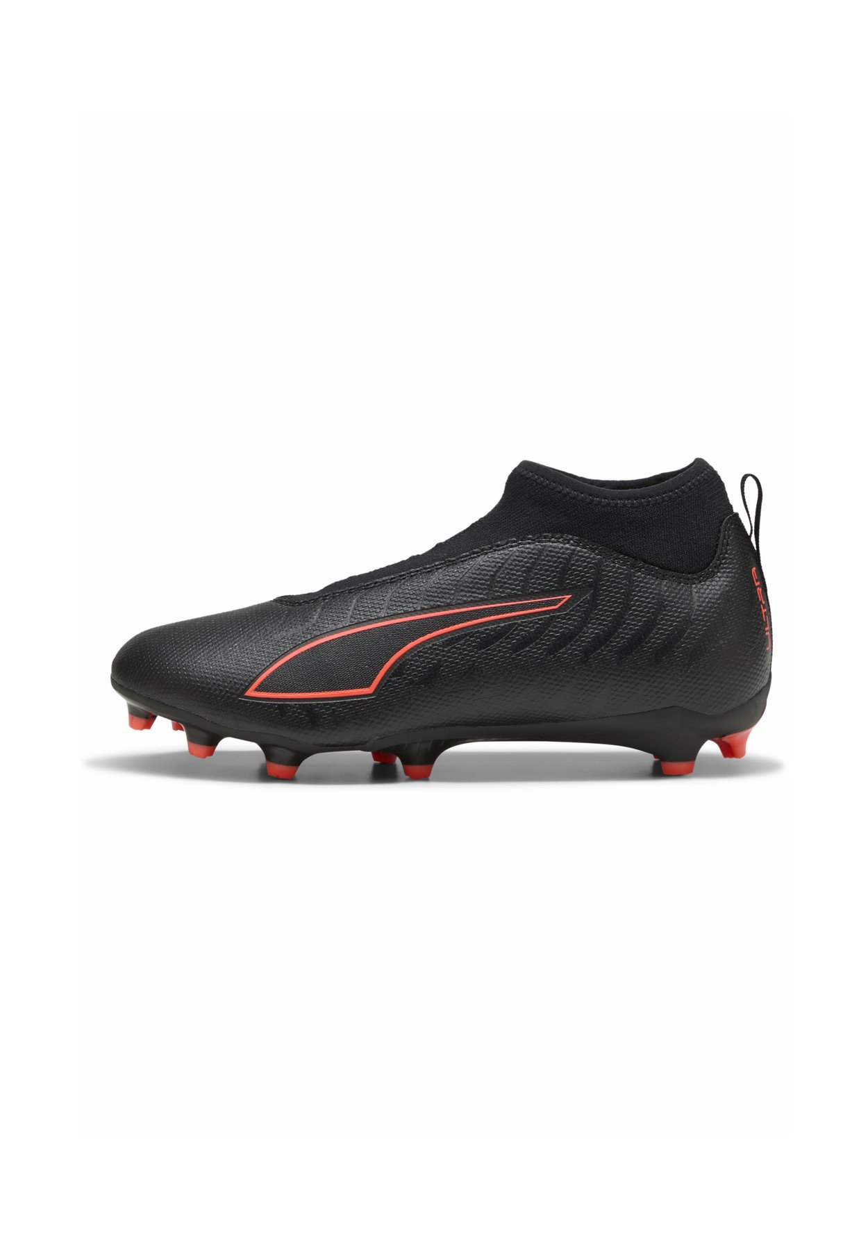 PUMA ULTRA 6 MATCH+ FG/AG FUSSBALLSCHUHE OHNE SCHNÜRUNG UNISEX - Football boots artificial grass - black- red