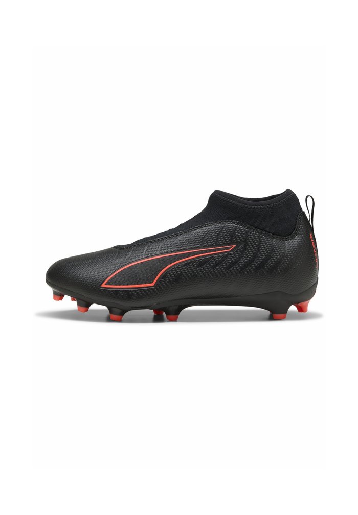 PUMA ULTRA 6 MATCH+ FG/AG FUSSBALLSCHUHE OHNE SCHNÜRUNG UNISEX - Football boots artificial grass - black- red