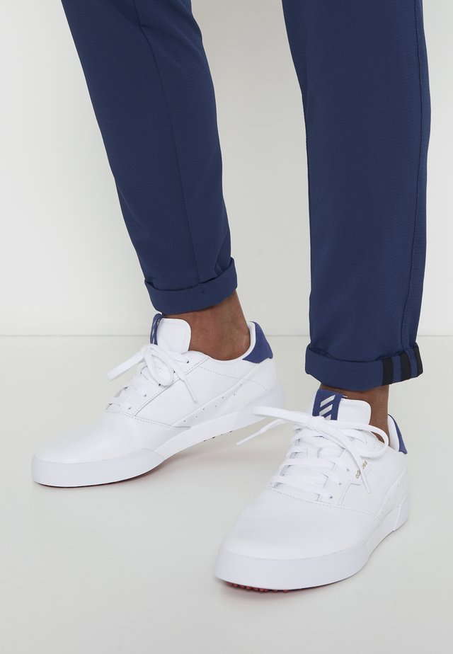 ADICROSS RETRO - Golfsko - footwear white/silver metallic/tech indigo