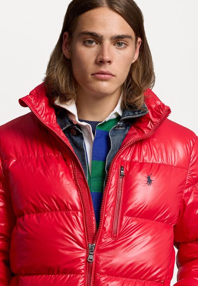 Polo Ralph Lauren THE GORHAM GLOSSED DOWN JACKET - Jakna ispunjena paperjem - red glossy