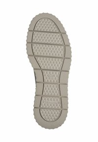 Semelle de chaussure avec motifs hexagonaux et rectangulaires, taille 37 indiquée, nom de la marque "tamaris" imprimé près du talon.