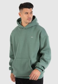 Smilodox DAWSON OVERSIZED HOODIE - Felpa con cappuccio - hellgrün