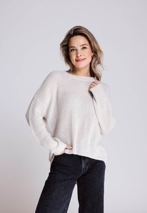 NINA SEQUIN - Strickpullover - grey