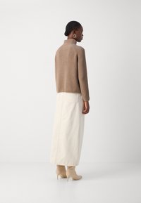 Marc O'Polo LONGSLEEVE STAND UP COLLAR - Vesta - shaded brown melange