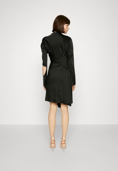 Victoria Beckham GATHERED HEART DETAIL DRESS - Koktélruha / Partiruha - black