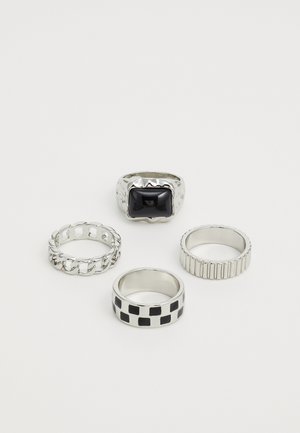 4 PACK - Žiedas - silver-coloured