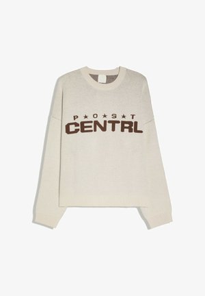 Bershka, PRINT - JUMPER - Trui - stone