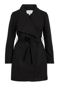 VICOOLEY COLLAR BELT COAT - Kort kåpe / frakk - black