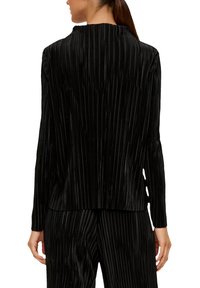 s.Oliver BLACK LABEL PLISSIERTES  - Camicetta - schwarz
