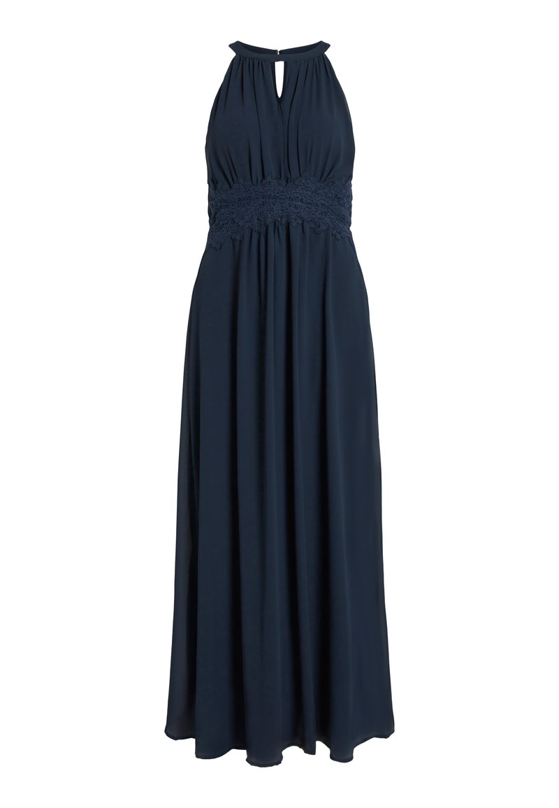 VILA VIMILINA HALTERNECK NOOS Vestito lungo total eclipse/blu