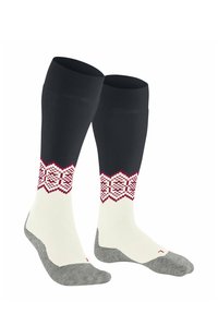 FALKE SK2 Skiing medium cushioning - Kniestrümpfe - off white