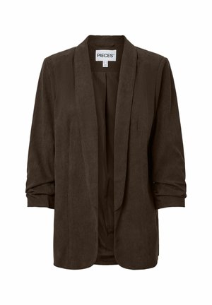 Pieces, BLAZER PCBOSELLA 3/4 CORDUROY - Manteau court - hot fudge