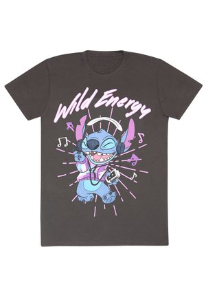 DISNEY LILO AND STITCH WILD ENERGY - T-Shirt print - charcoal grey