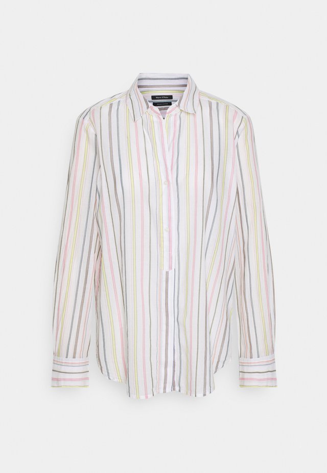 BLOUSE LONG SLEEVED BUTTON PLACKET STRIPED - Skjorte - multi