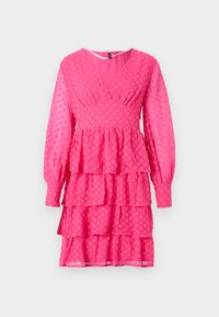 VMMALOU LAYER SHORT DRESS - Vestido informal - pink yarrow