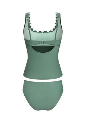Cupshe, ALLURING SCALLOPED SET - Badeanzug - olive