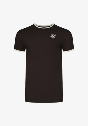 SIKSILK, RINGER - T-shirt basic - brown/stone