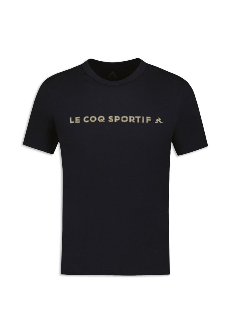 Le Coq Sportif T-shirt print zwart