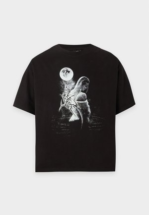 FAVELA, TRIBAL MOON GIRL - Camiseta estampada - black