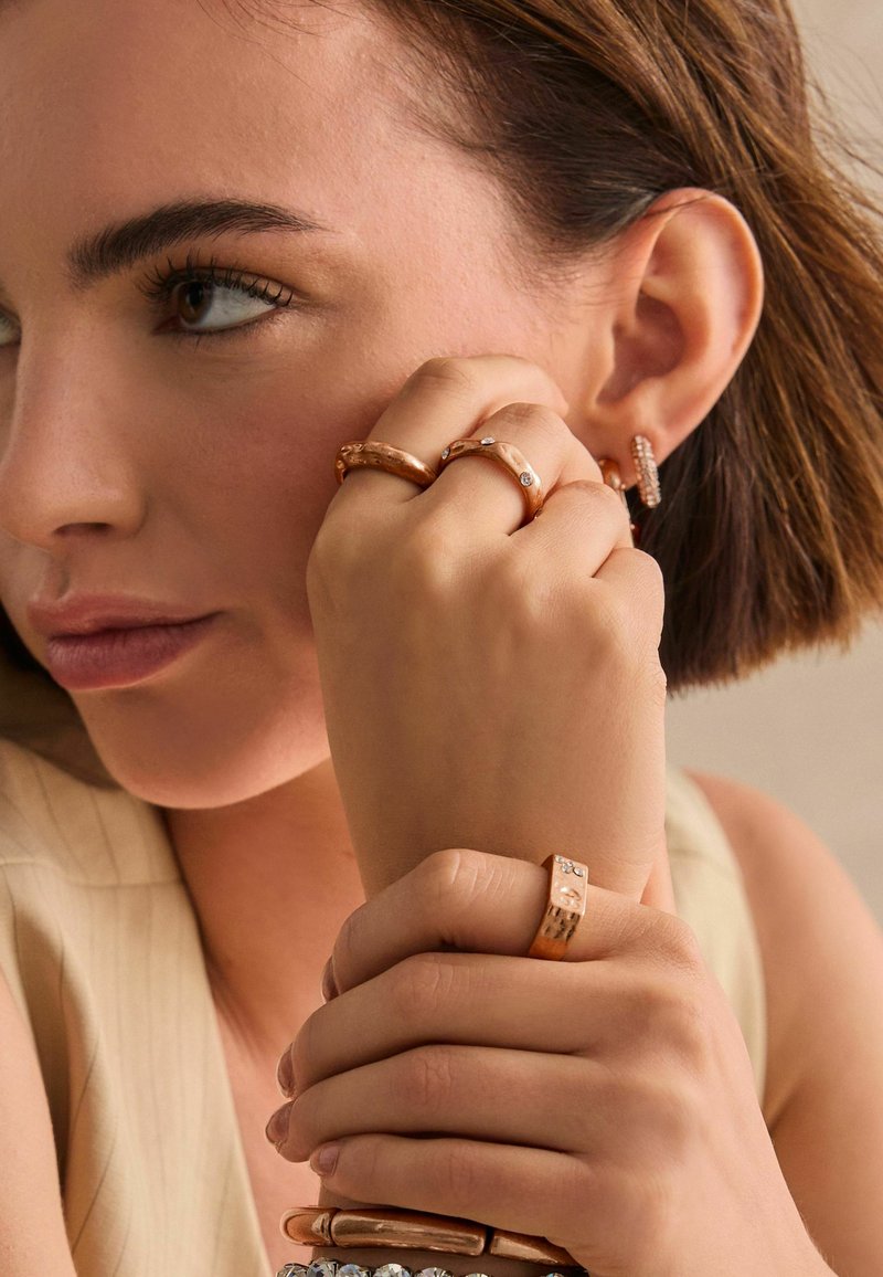 Next SPARKLE MOLTEN- REGULAR FIT SET - Ringe - gold tone
