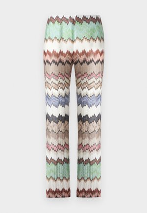 Püksid - multicolor with white base