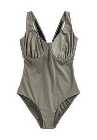 Next TUMMY CONTROL DD+ WIRED SWIMSUIT - Badedragt - khaki green