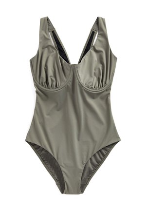 TUMMY CONTROL DD+ WIRED SWIMSUIT - Uimapuku - khaki green