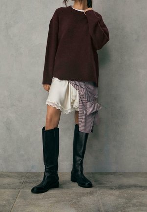 Stradivarius, Pullover - dark red