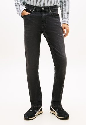 Tommy Jeans, SCANTON FADED SLIM BLACK JEANS - Jeans Slim Fit - denim black
