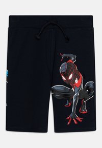 Name it - NMMMU SPIDERMAN LONG SHORTS - Šortai - dark sapphire Miniatiūros vaizdas 1