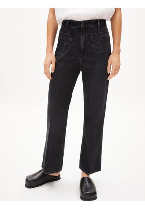 Jean droit - mottled black