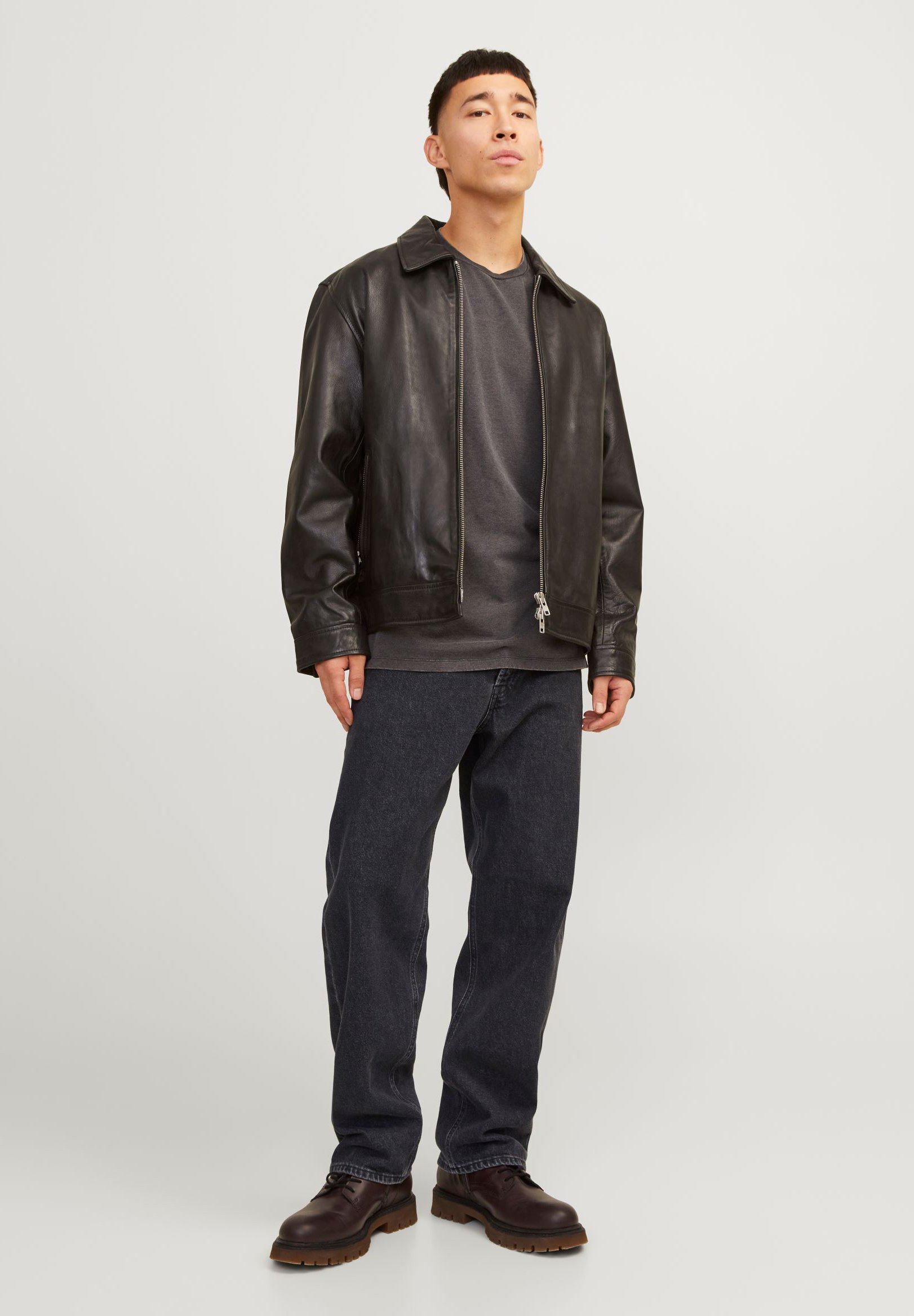 Jack & Jones JJIEDDIE JJORIGINAL - Baggy Jeans - black denim