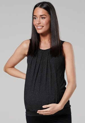 Blouse - black with dots