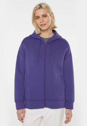 SENSES.THE LABEL, SENSES.THE LABEL KAPUZENSWEATJACKE AUS SCUBA-JERSEY - Zip-up sweatshirt - purple