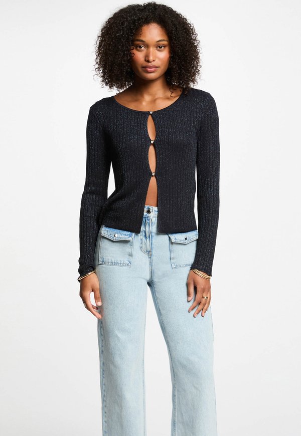 LONG-SLEEVED  - Strickjacke - bleu marine