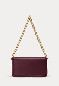 Lauren Ralph Lauren NAPPA LEATHER MEDIUM SAWYER BAG - Borsa a tracolla - pinot noir