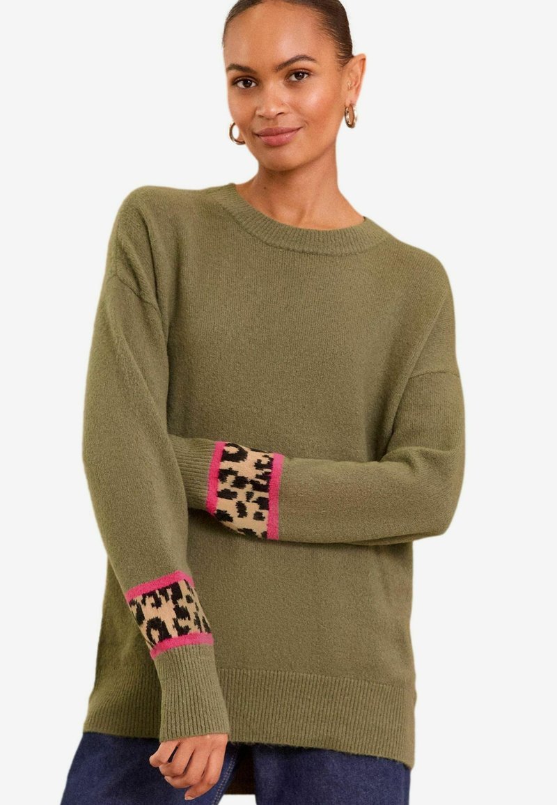 Love & Roses SUPER COSY CREW NECK - Pulover - khaki green