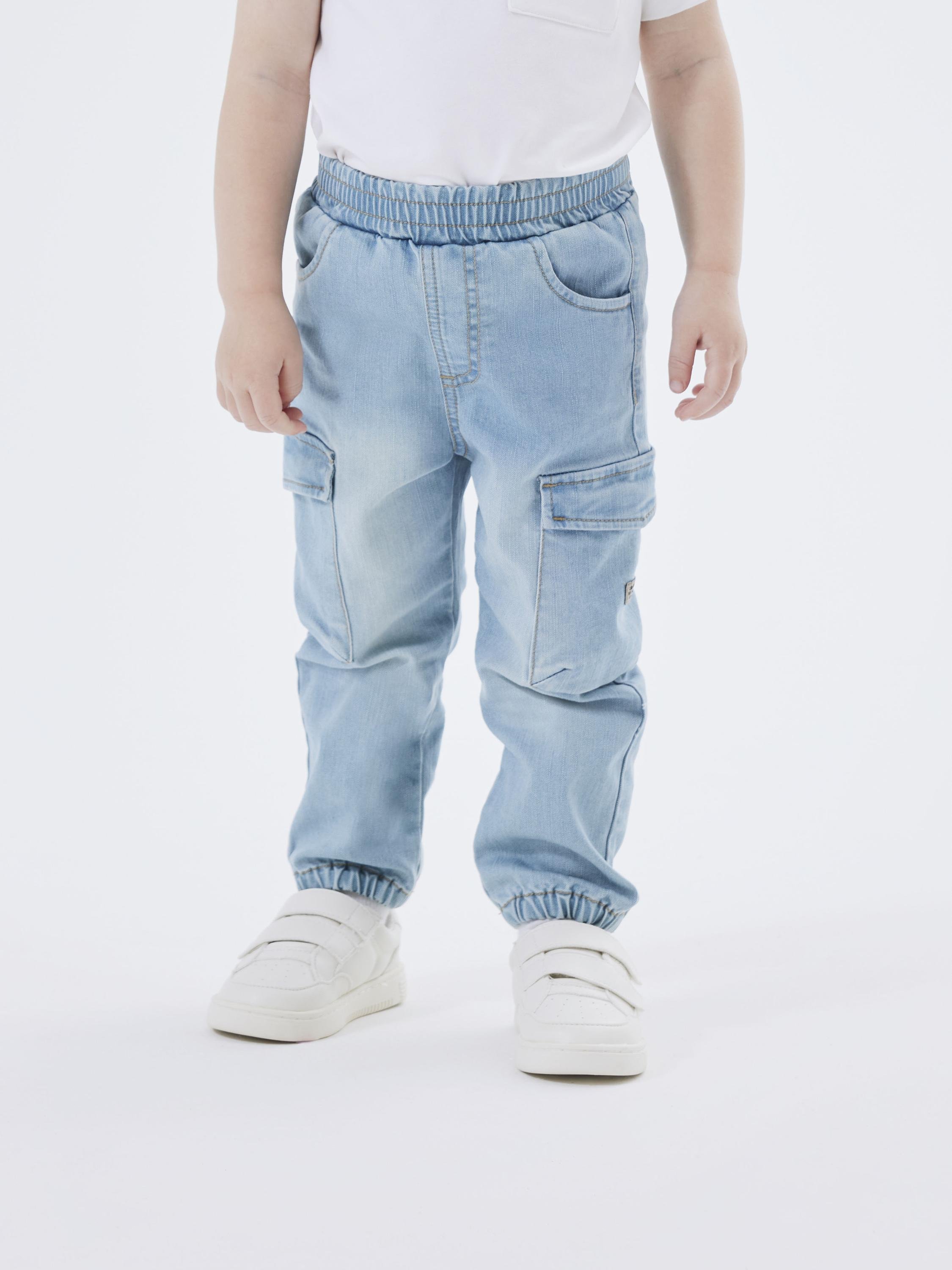 REVIEW Korte baggy denim jeans in donkerblauw online kopen | P&C