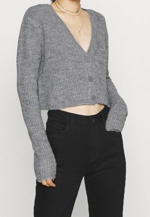 Cardigan - mottled grey
