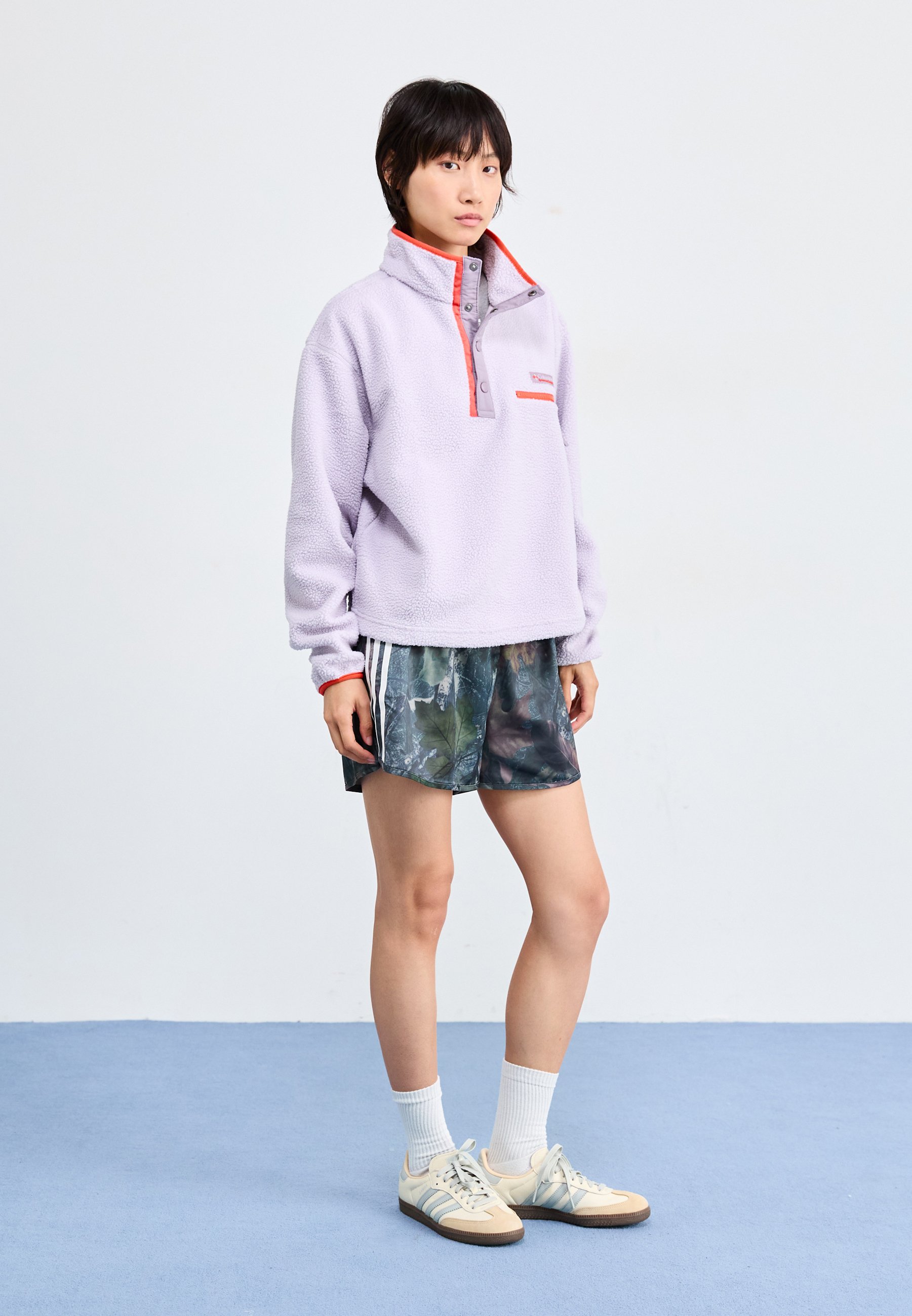 Columbia HELVETIA CROPPED HALF SNAP - Fleece jumper - lavender