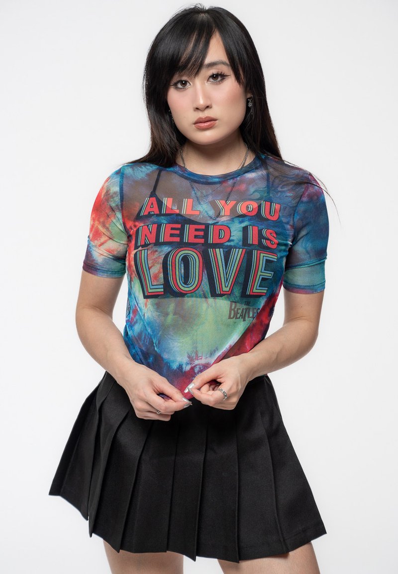 Paradiso Clothing THE BEATLES ALL YOU NEED IS LOVE - Print T-shirt - blue