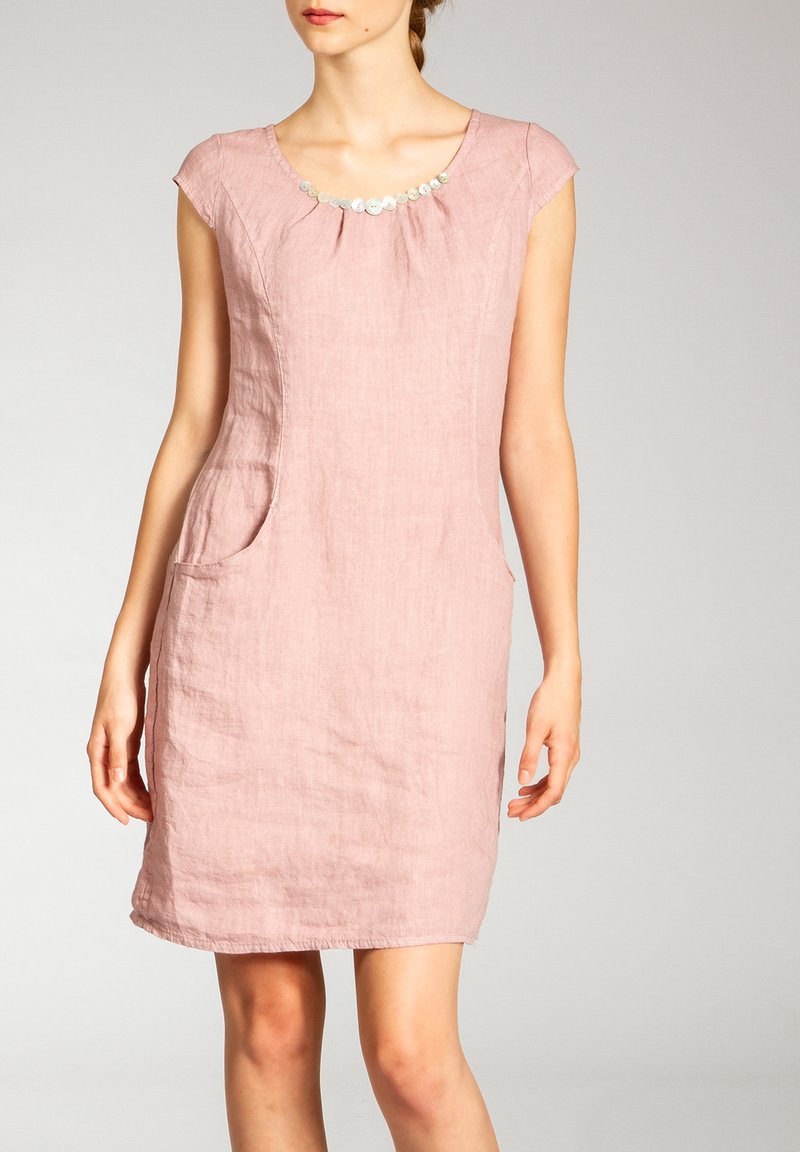 Damen Kleider | Caspar Etuikleidrosa/pink - DR93864 Damen Kleider | Caspar Etuikleidrosa/pink - DR93864