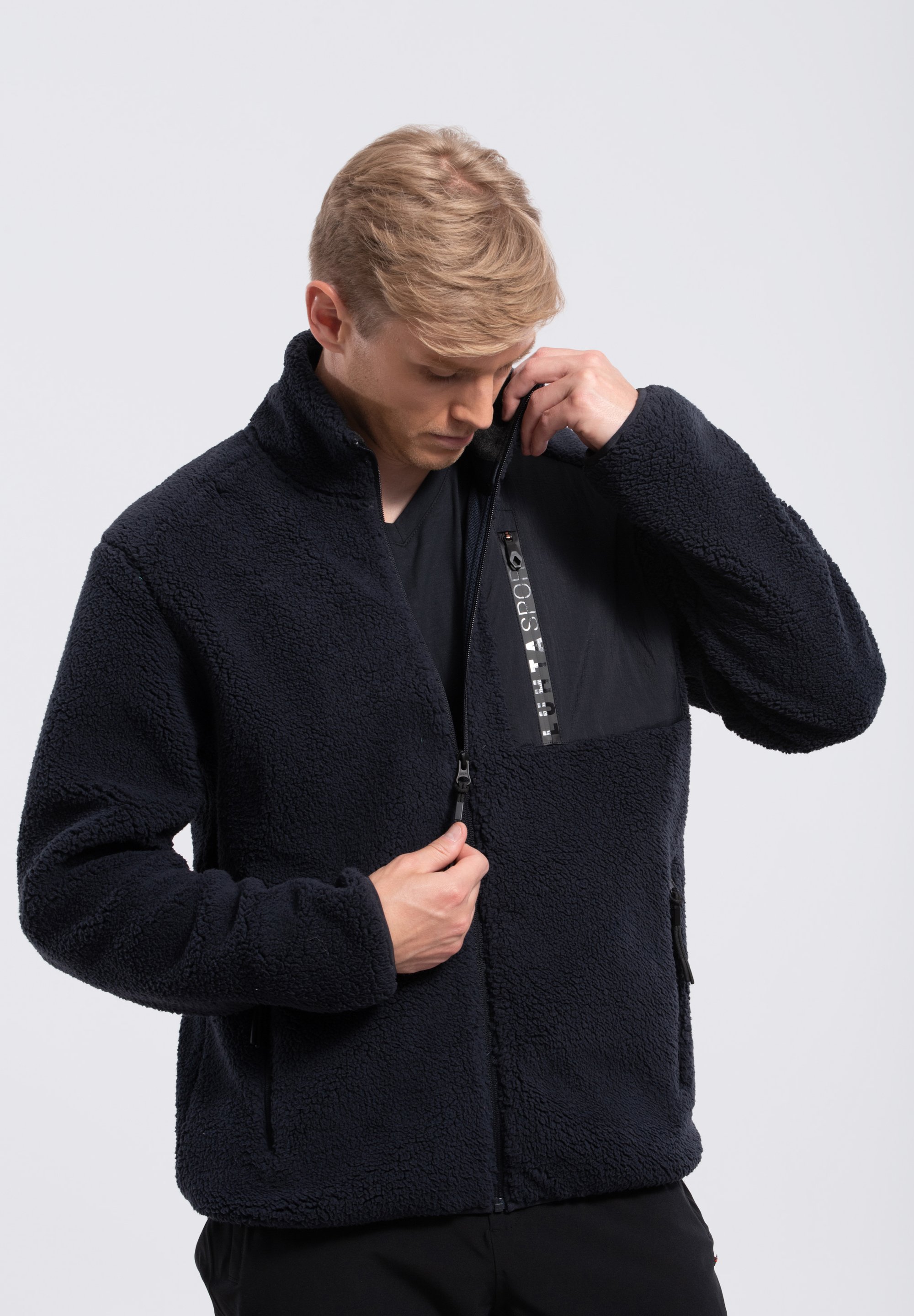 Luhta MIDLAYER HUHMARI - Fleece jacket - dunkel blau/dark blue 