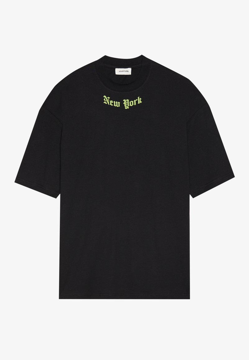 YOURTURN T-shirt print zwart YOURTURN T-shirt print zwart