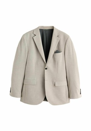 Next, MUSCLE FIT MOTIONFLEX STRETCH FLANNEL SUIT JACKET - Blazer jacket - ecru