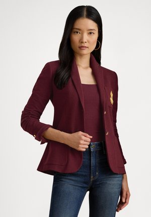 BULLION JACQUARD BLAZER - Bleiser - dark garnet